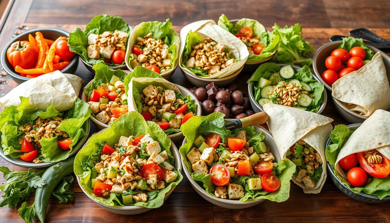 fast food salads and wraps