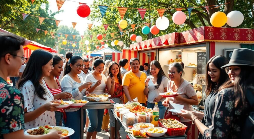 Community Celebrating Food Festivals